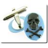 A Bijoux Gemelli Cameo IN Resina Teschio Cranio
