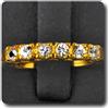 A Bijoux Bague Zaffiro Bianco In Argento 925 + Placcato Oro 18 Carati