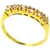 A Bijoux Anello Zaffiro Bianco Argento 925 + Placcato Oro Giallo 18 Carati