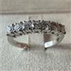 ANELLO FEDINA IN ORO BIANCO 18 kt. CON SETTE DIAMANTI NATURALI E GARANZIA