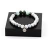 Gioielli Bracciale Perle Epidote D'Australia + Ematite + Angelite + Howlite 8 Fabbricato