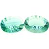 A Bijoux 26.83 Cts Lotto Di 2 Fluorina Verde. IF Africa.