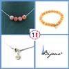 A Bijoux Parure Gioielli Braccialetto Collana 4 Perle Eliolite D'Africa Taglia Persiano