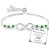 Bracciale Donna Argento Infinito Braccialetto Cuore Zircone Regolabile Regalo Do