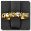 A Bijoux Bague Zaffiro Bianco In Argento 925 + Placcato Oro 18 Carati