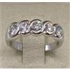 CARLO RASPAGNI ANELLO FEDINA TRECCIA ORO BIANCO 18kt. CON DIAMANTI NATURALI ct. 1,02 e GARANZIA