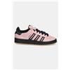 adidas SCARPE ADIDAS CAMPUS JP7975 SPORTIVE ORIGINALS SNEAKERS SUEDE ROSA NERO