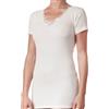 SPEEDY LINE Maglia donna mezza manica scollo a V lana e cotone Made in Italy OP16 SpeedyLine