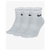 Nike CALZE CALZINI UOMO/DONNA NIKE LIGHTWEIGHT ANKLE CREW SOCKS sx7677 100 bianco