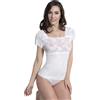 MARTA MARZOTTO 3 Pezzi Maglia Donna Mezza Manica con Pizzo Marta Marzotto D232 in Cotone