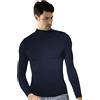 INTIMIDEA T-Shirt Maglia Uomo Lupetto Intimidea 200060 Manica Lunga in Morbida Microfibra