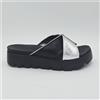 Bueno Scarpe donna Bueno 41 Sandali Nero Argento Multi Pelle 263DA