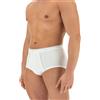 CAGI 6 Slip Uomo Maxi Cagi 1200 con Apertura Laterale - Fianco Alto in Cotone Costina