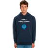 Felpa Con Cappuccio Uomo - SCUSATE SE SONO PERFETTO 2. Felpa Colore Blu Marino