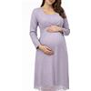 Promise Camicia da Notte Premaman Maternità ed allattamento in Cotone e viscosa Promise
