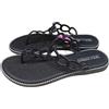Solo Soprani Ciabatta Donna Solo Soprani Luxury Beach Collection AURORA - Black