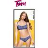 JADEA Coordinato bambina brassiere+slip in cotone 4822 Jadea