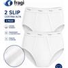 Fragi 2 Slip Uomo FRAGI Anthony Cotone 100% Costina Fianco Alto Classico S-3XL ITALIA