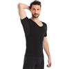 FINN Maglia Intima Anti Sudore Uomo con Scollo a V e Assorbenti Ascellari Contro