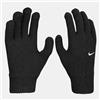 Nike GUANTI NIKE SWOOSH KNIT GLV BK SL N1000665010 WHITE LOGO RUNNING ORIGINALI