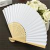 SET 100 VENTAGLI VENTAGLIO MATRIMONIO BAMBU CARTA BIANCHI SPOSA WEDDING