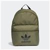 adidas ZAINO ADIDAS IL1962 ADICOLOR BAGS GREEN ZAINETTO CLASSIC HORIZONTAL 3-STRIPES