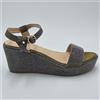 Gattinoni Scarpe donna Gattinoni Tg 38 Sandali Zeppe Oro Argento Tessuto