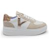 Keys Scarpe donna TG 39 Sneakers Bianco Rosa Pelle Sintetica