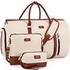 TIBES Borsone convertibile per indumenti da viaggio, borse porta abiti con borsa da toilette grande borsa da weekend per donne e uomini 2 in 1 da appendere valigia da viaggio borsone da viaggio borse da
