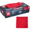 Dirt Devil Panni in microfibra per auto, 20 pezzi, panni per la pulizia e la pulizia, panno in microfibra, 30 x 30 cm, colore rosso