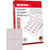 Kores - Confezione grande di etichette universali, 105 x 148,5 mm, 100 fogli, colore: bianco