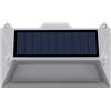 Lumisky Lumi Jardin POLY W11 - Faro a energia solare, 18 LED, per esterni, impermeabile, con doppio rilevatore di movimento, in plastica, 1 W, grigio, 16 x 9,5 x 3,6 cm
