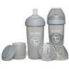 Twistshake 2x Pro Double Biberon Anticolico con Contenitore per Latte in