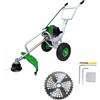Brotek Decespugliatore a Scoppio su Ruote 52cc - 3.2 HP | Tagliaerba a Carrello con...