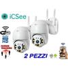 icsee 2 TELECAMERE WIFI ESTERNO 1080P PTZ 360 IR NOTTE ICSEE/YOOSEE IP66