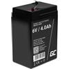 Green Cell Batteria Green Cell AGM VRLA 6V 4Ah senza manutenzione per sistema di allarme, r