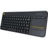 Logitech Tastiera Wireless Logitech K400 Plus Nero (TouchPad integrato)