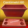 Bronzo Srl 6 Fioriere con Sottovaso a Incastro con Sistema di Riserva Acqua Lunghezza 60cm