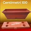 Bronzo Srl 1 Fioriera con Sottovaso a Incastro con Sistema di Riserva Acqua Lunghezza 100cm