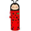 Does not apply Kawaii Astuccio Scuola 2 in 1 in Morbido Silicone, Ladybug, Portapenne Da Tavolo