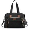 Tuwubi Tuwubbi Borsa per pannolini zaino con custodia per ciuccio grande borsa per pannolini da viaggio per mamma e papà multifunzione grande borsa per bambini, nero, 1 Count (Pack of 1), Zaini da viaggio