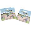 Homéa, Set di 6 sacchetti per caramelle in carta H23 cm Happy Dino