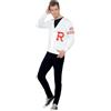SMIFFYS Smiffys Licenza Ufficiale Disfraz De Rydell Prep De Grease, Blanco, Con Chaleco De Punto Costumi Uomo (Pacco da 1)