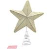 Nataluna PUNTALE GLITTER STELLA CHAMPAGNE 26cm