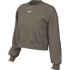 NIKE Felpa A Girocollo Ultraoversize Sportswear Phoenix Fleece - Donna, Mink Brown/Sail, DQ5761-233, XS