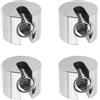 SG Store 4 clip di fissaggio per fune metallica M8 x 4 mm in acciaio inox mo