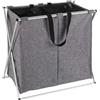 WENKO 62151100 Pongotodo Duo Gris moteado, Grigio Screziato, 38 x 59 x 57 cm
