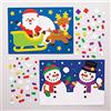 Baker Ross Kit Immagini Mosaico Natalizio (confezione da 4) - Attività Creative Festive