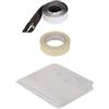 wolfcraft Telo antipolvere, 1250 mm, 3 pz. I 4005000 I Telo in pellicola antistrappo per la protezione dei locali adiacenti