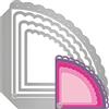 Matty's Crafting Joy Set di 4 fustelle a forma di capesante con tasca ad angolo, per realizzare biglietti, album, diari, agende, lavori con la carta, scrapbooking